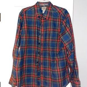 LL Bean flannel, size medium